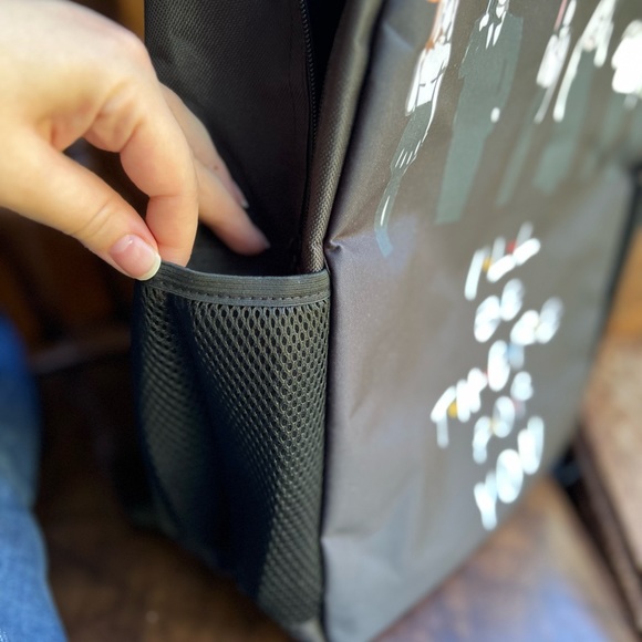 Black canvas, Friends Backpack. - Picture 10 of 10